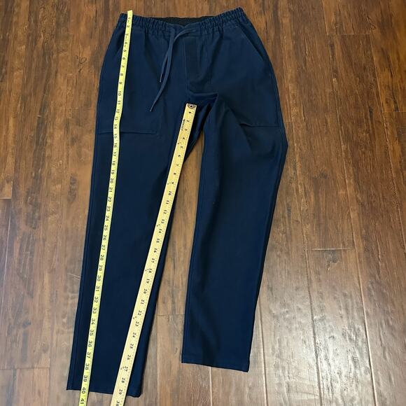 LULULEMON Bowline Pants Navy Blue Drawstring Waist Utilitech Tapered - Picture 11 of 12